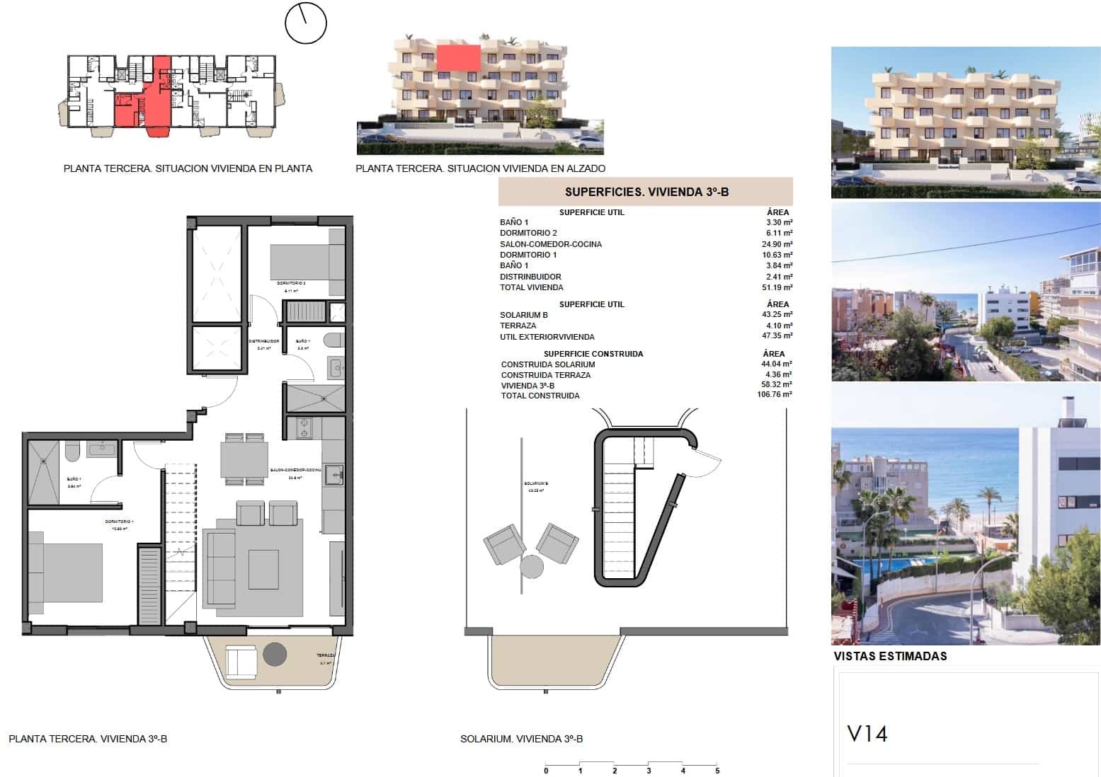 2 quarto Penthouse para venda em El Campello com piscina - 460 000 € (Ref: 10113535)