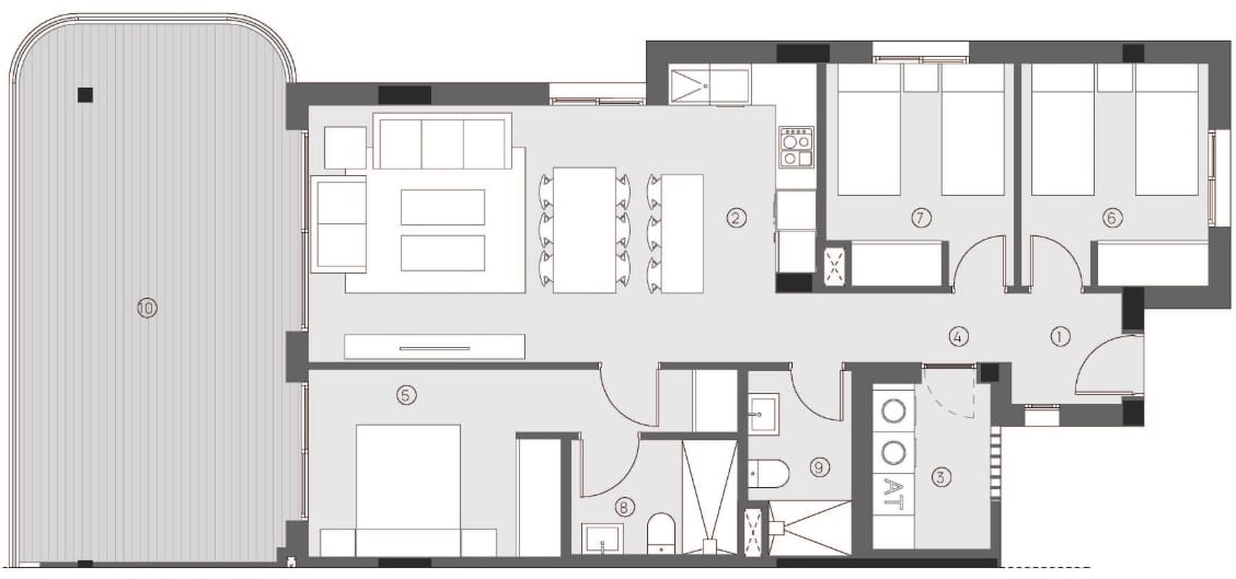 3 soveværelse Lejlighed til salg i Torrevieja med swimmingpool garage - € 370.000 (Ref: 10127640)