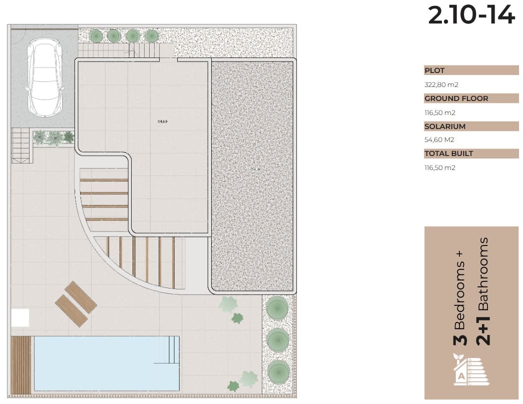 3 slaapkamer Villa te koop in Algorfa met zwembad garage - € 715.000 (Ref: 10131126)