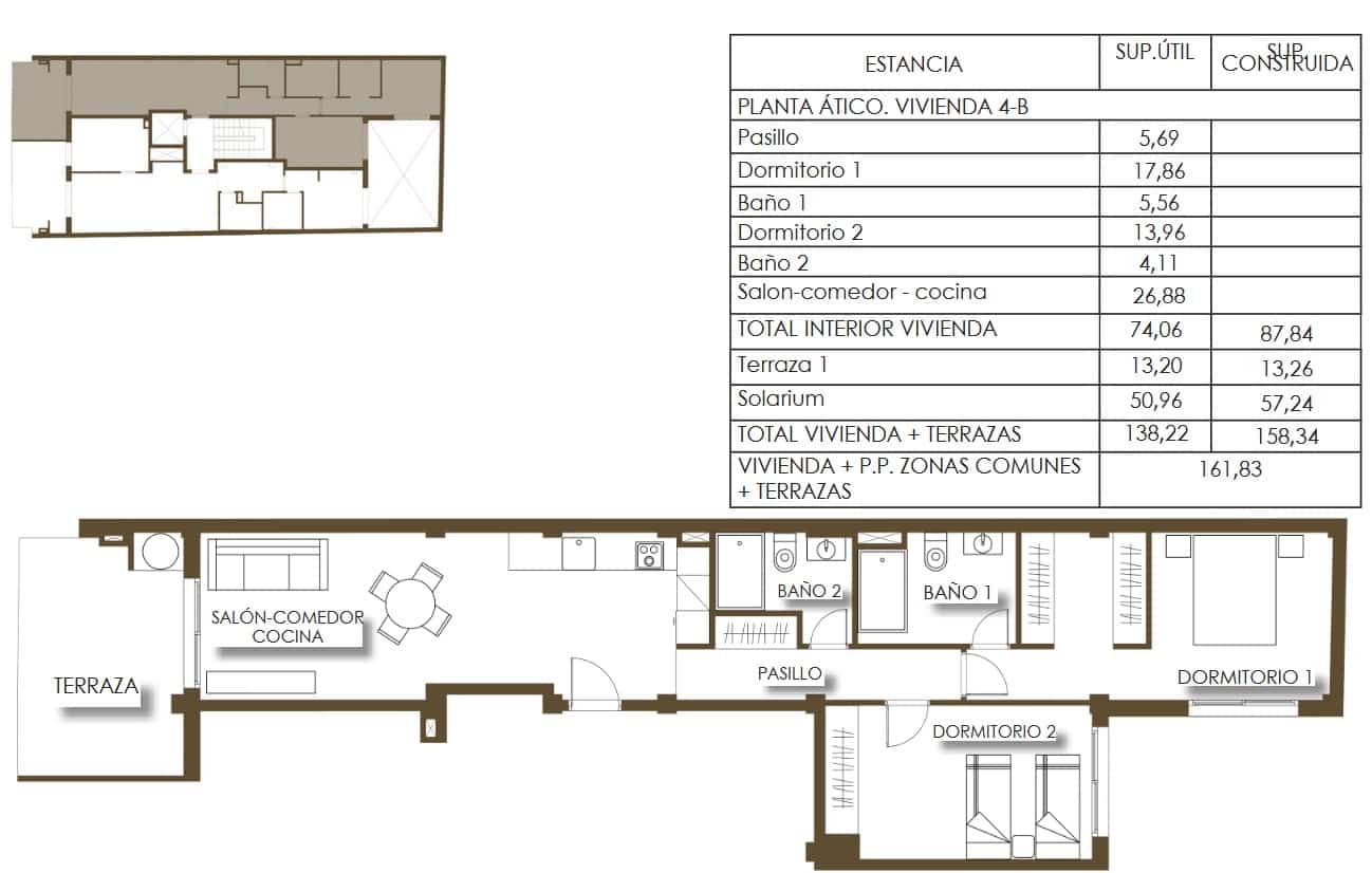2 slaapkamer Penthouse te koop in Torrevieja met zwembad - € 440.000 (Ref: 10131134)