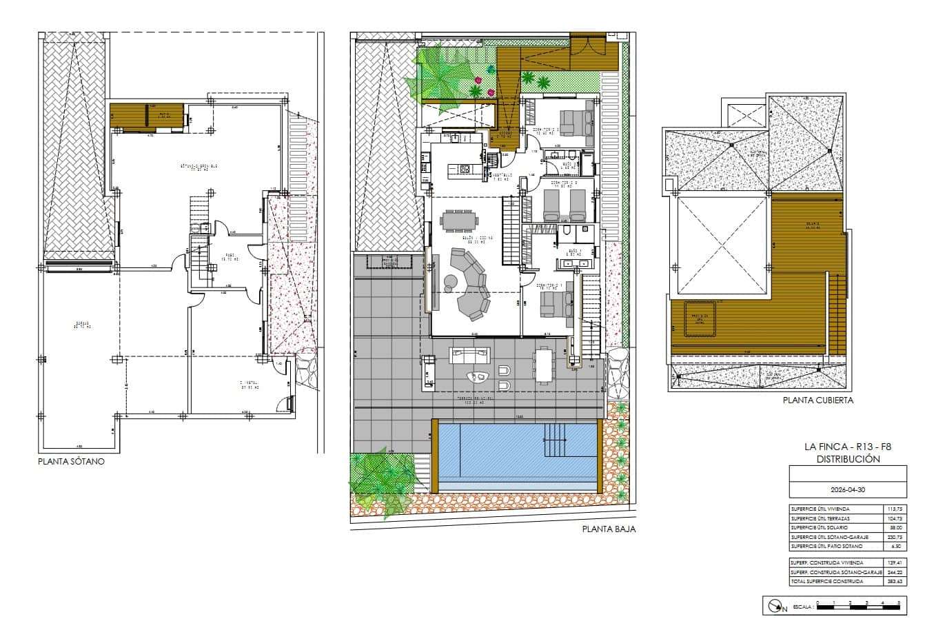 3 sypialnia Willa na sprzedaż w Algorfa z basenem garażem - 1 890 000 € (Ref: 10135585)