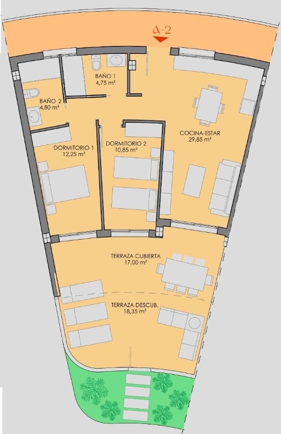 2 sypialnia Apartament na sprzedaż w Los Alcazares z basenem garażem - 299 900 € (Ref: 10141640)