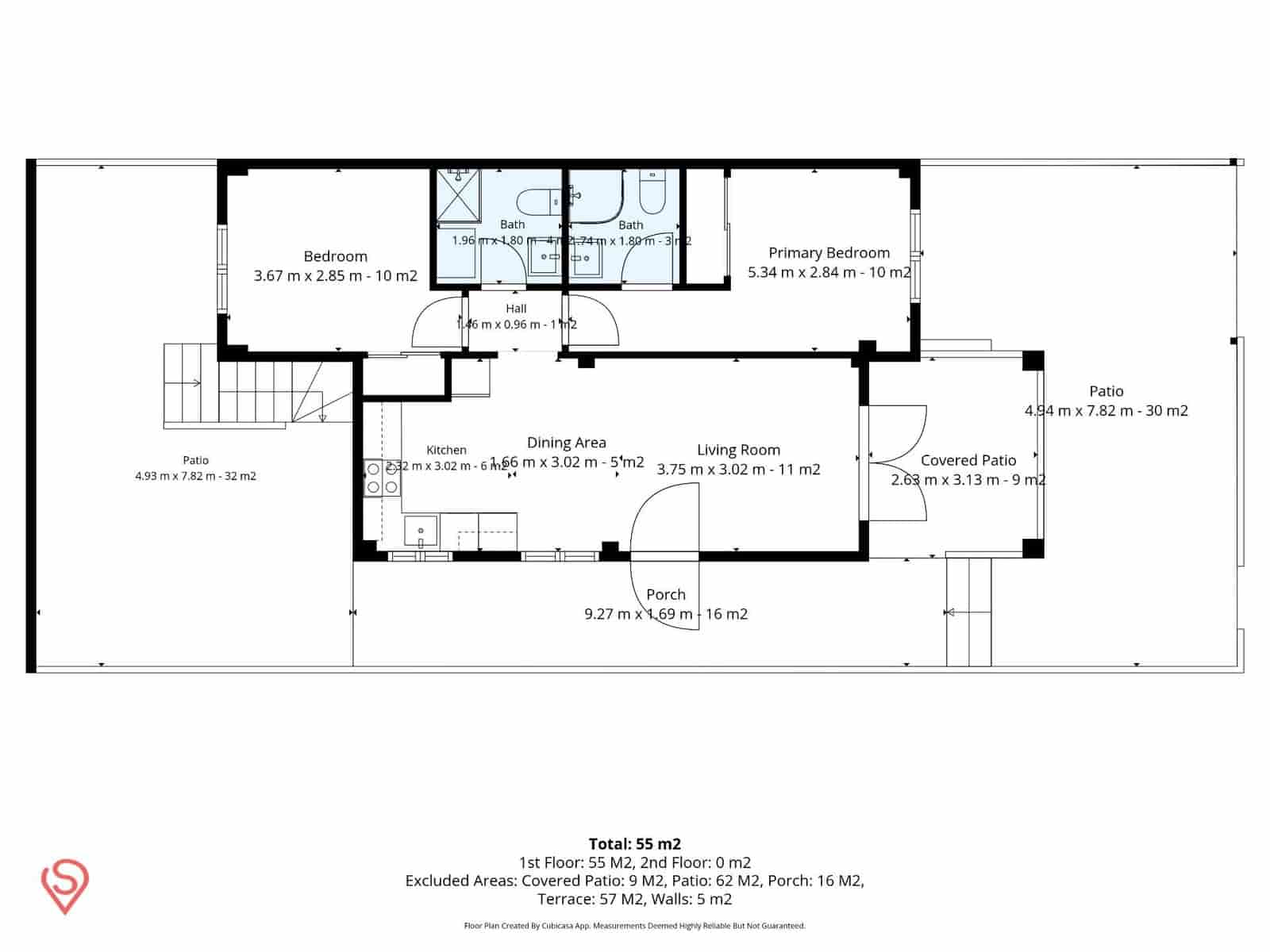 2 Zimmer Villa zu verkaufen in Isla Plana mit Pool Garage - 249.000 € (Ref: 10145729)