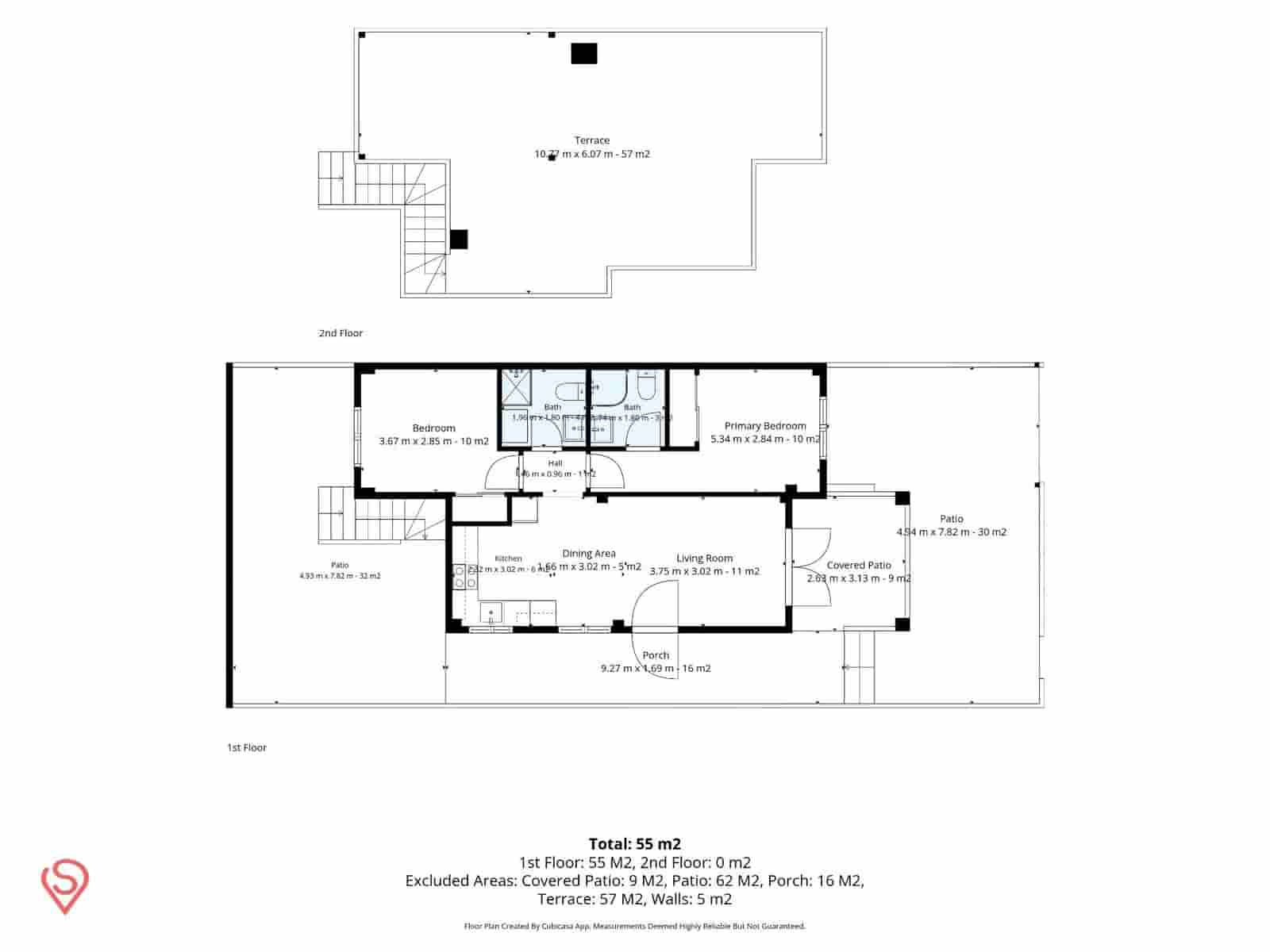 2 Zimmer Villa zu verkaufen in Isla Plana mit Pool Garage - 249.000 € (Ref: 10145729)