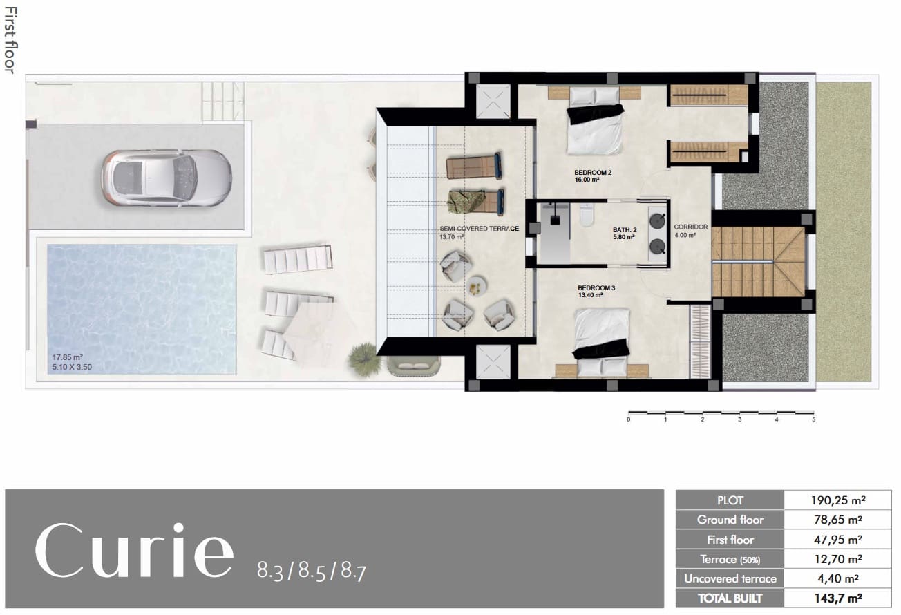3 quarto Moradia Geminada para venda em Dolores com piscina garagem - 415 000 € (Ref: 10145730)