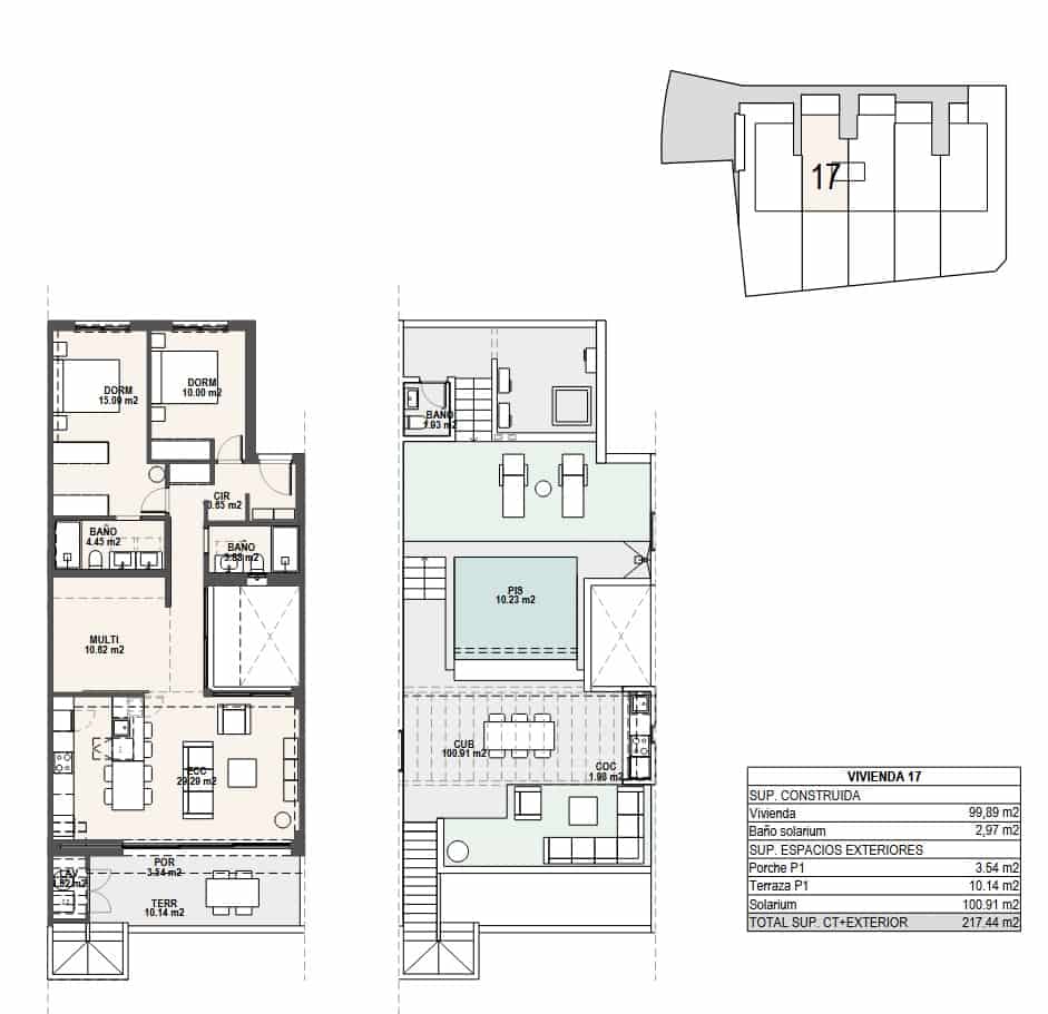 3 soverom Bungalow til salgs i Pilar de la Horadada med svømmebasseng garasje - € 439 000 (Ref: 10157190)