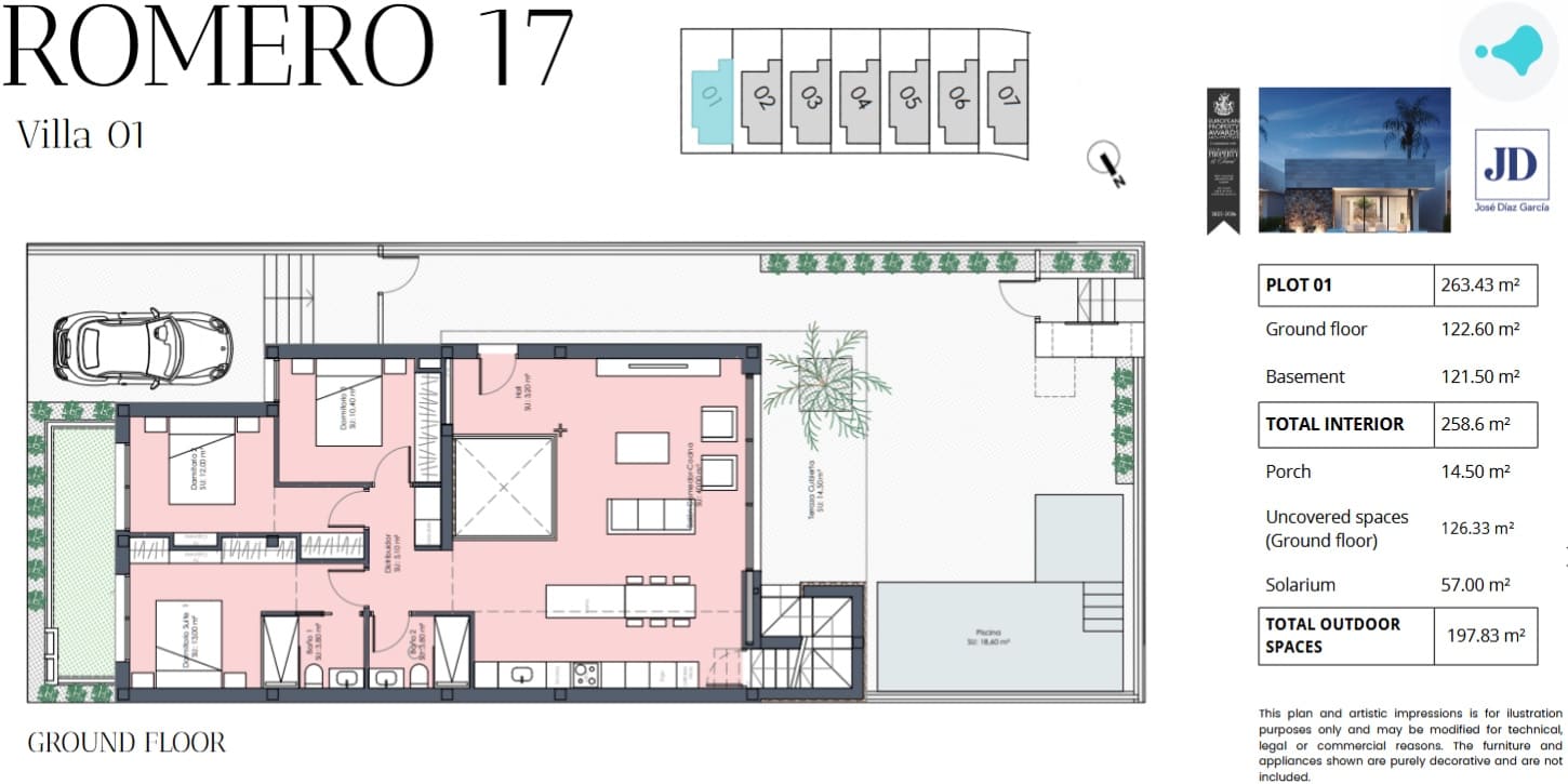 3 slaapkamer Villa te koop in Torre-Pacheco met zwembad garage - € 725.000 (Ref: 10170502)