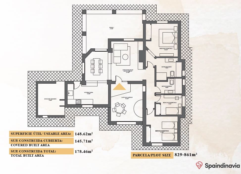 3 soverom Villa til salgs i Fuente Alamo de Murcia med garasje - € 315 000 (Ref: 7774836)