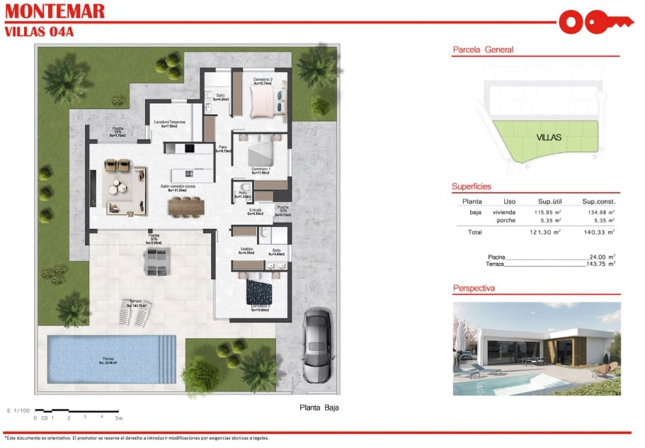 3 soveværelse Villa til salg i Banos y Mendigo med swimmingpool garage - € 465.900 (Ref: 7779805)