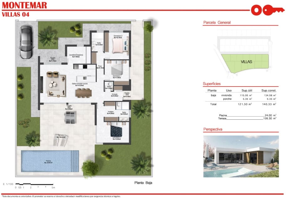 3 soveværelse Villa til salg i Banos y Mendigo med swimmingpool garage - € 465.900 (Ref: 7779805)