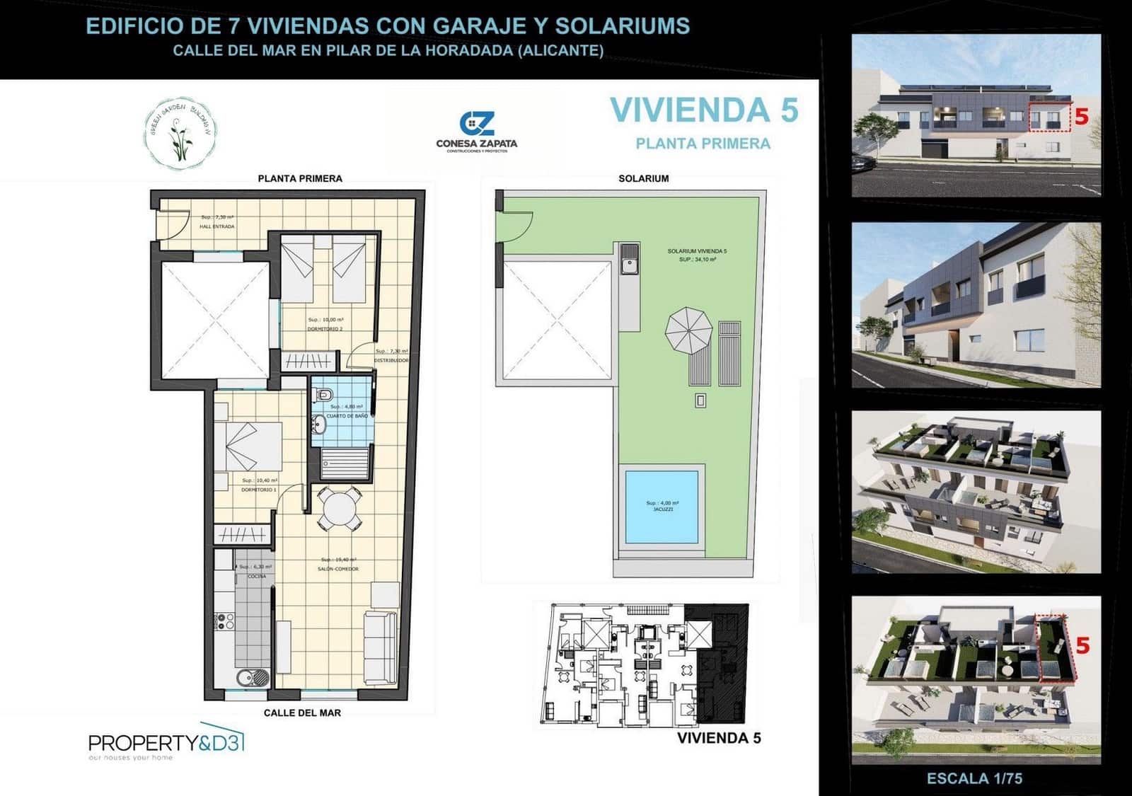 3 quarto Apartamento para venda em Pilar de la Horadada - 289 000 € (Ref: 8885826)