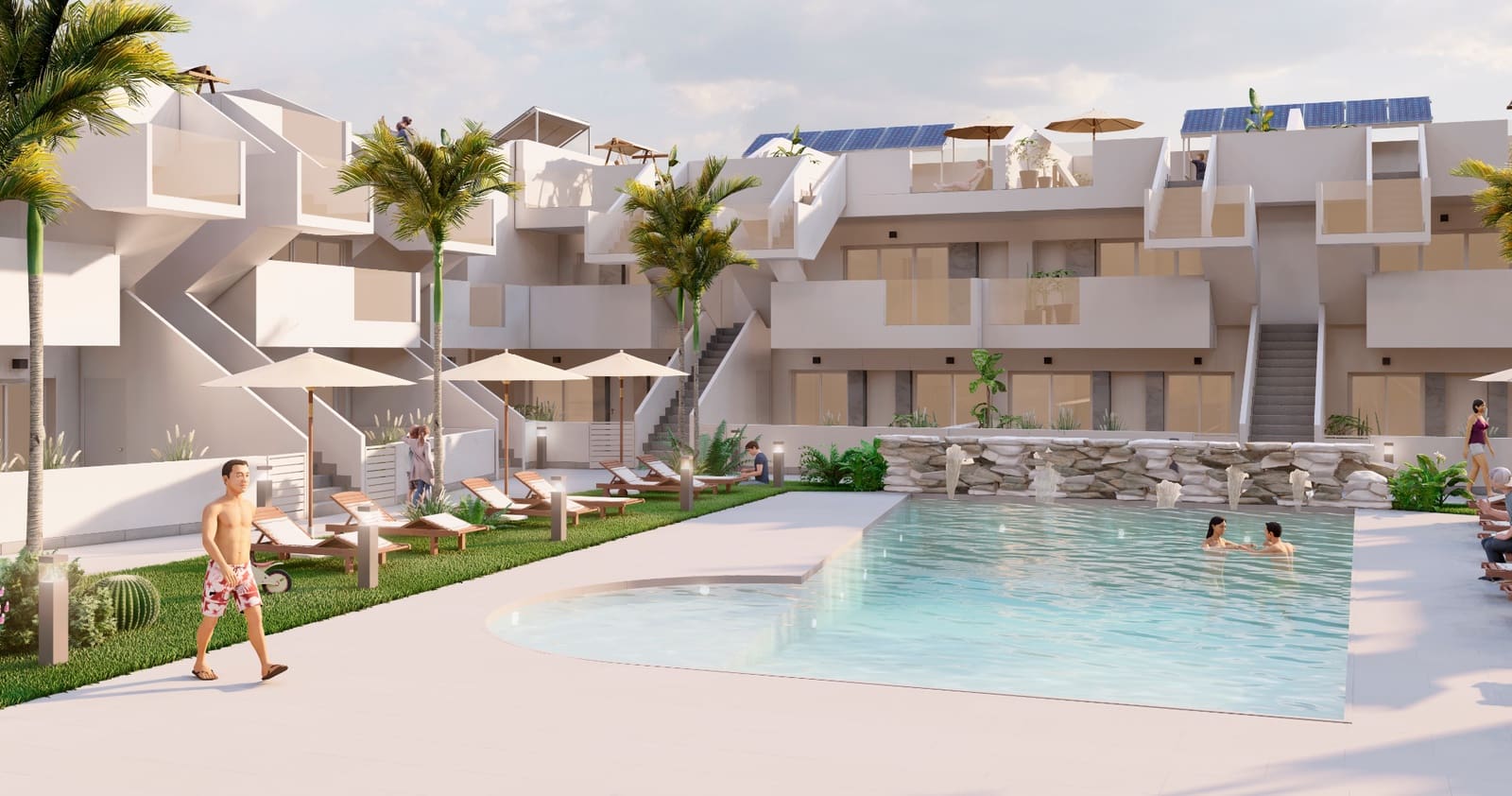 2 soveværelse Lejlighed til salg i Roldan med swimmingpool garage - € 223.000 (Ref: 8934790)