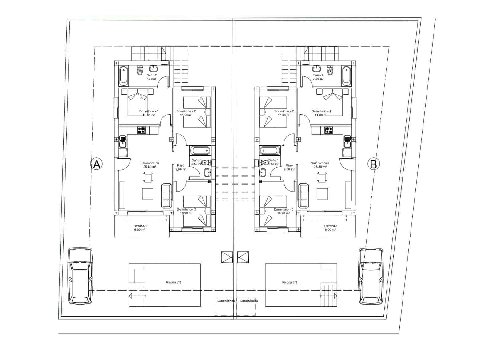 3 soveværelse Villa til salg i Mazarron med swimmingpool garage - € 249.900 (Ref: 9110027)