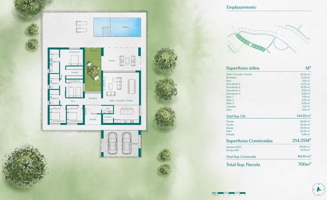 4 sypialnia Willa na sprzedaż w Hacienda del Alamo z basenem garażem - 558 000 € (Ref: 9133993)