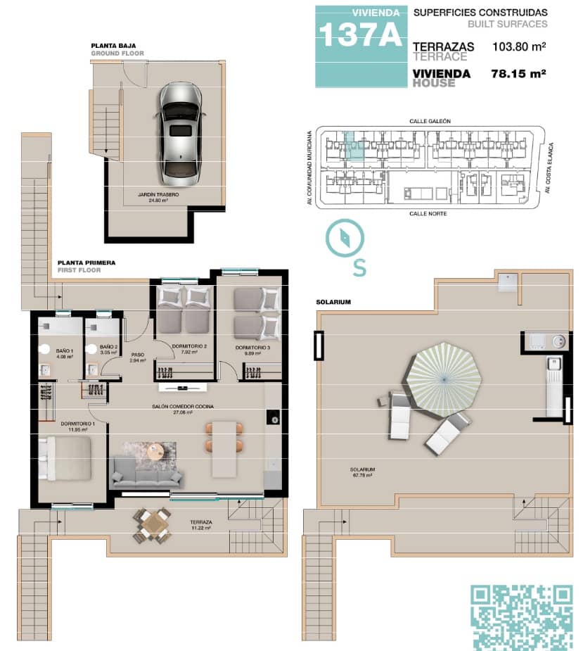 3 Zimmer Apartment zu verkaufen in Torre de la Horadada mit Pool Garage - 385.000 € (Ref: 9228177)