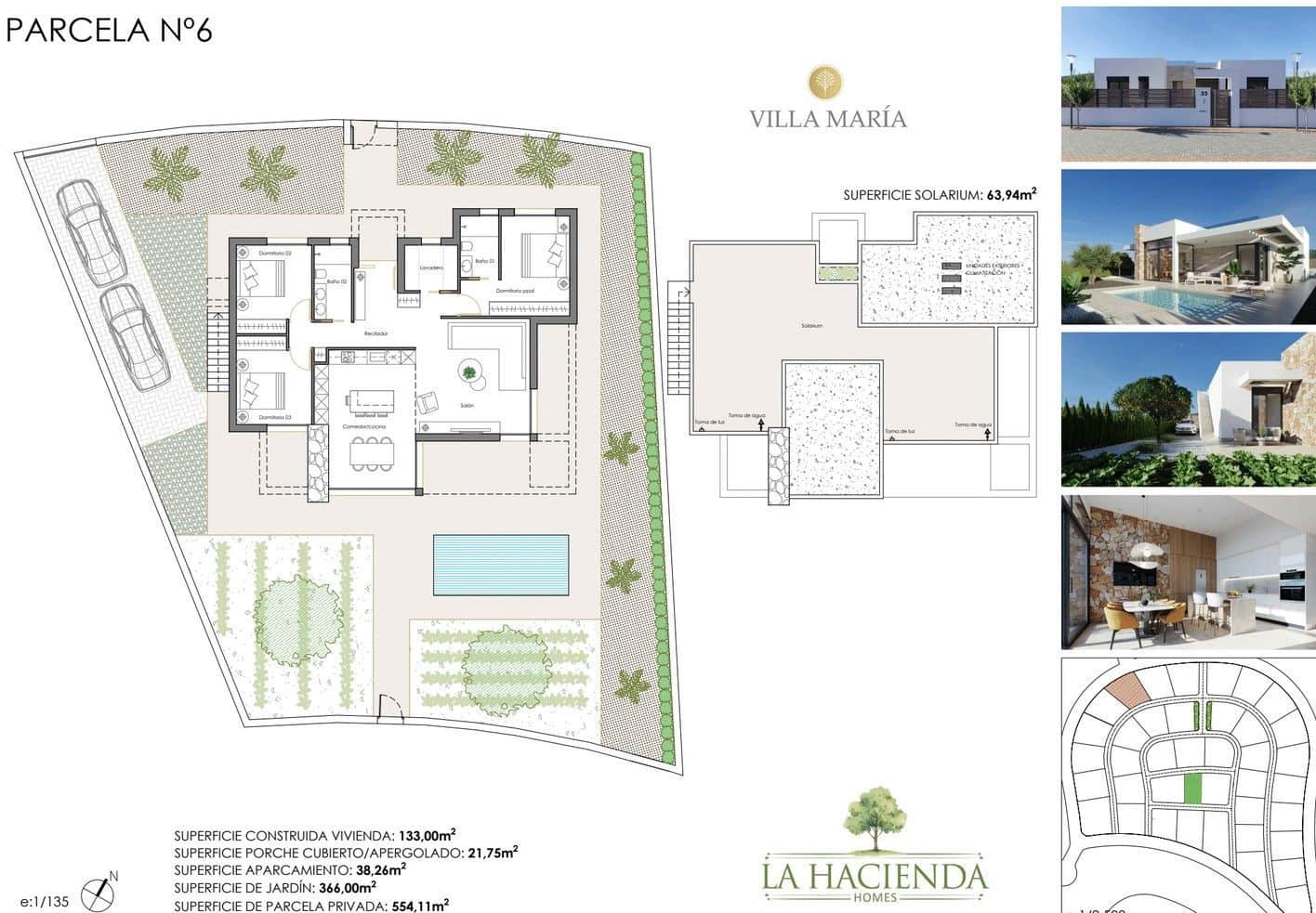 3 chambre Villa/Maison à vendre à Hacienda del Alamo avec piscine garage - 399 900 € (Ref: 9568002)