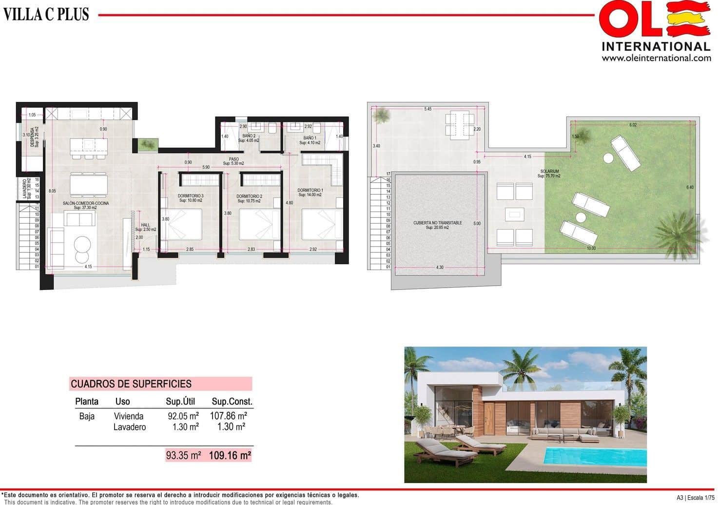 3 sovrum Villa till salu i Alhama de Murcia med pool garage - 349 000 € (Ref: 9570578)