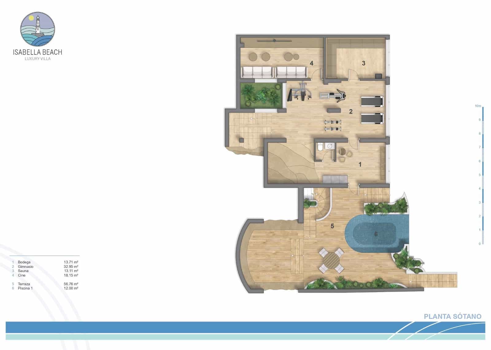 6 sovrum Villa till salu i Puerto de Mazarron med pool garage - 1 700 000 € (Ref: 9598649)