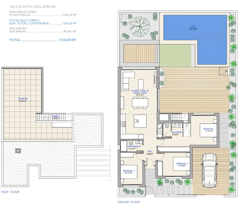 3 soveværelse Villa til salg i Los Alcazares med swimmingpool garage - € 619.000 (Ref: 9627168)