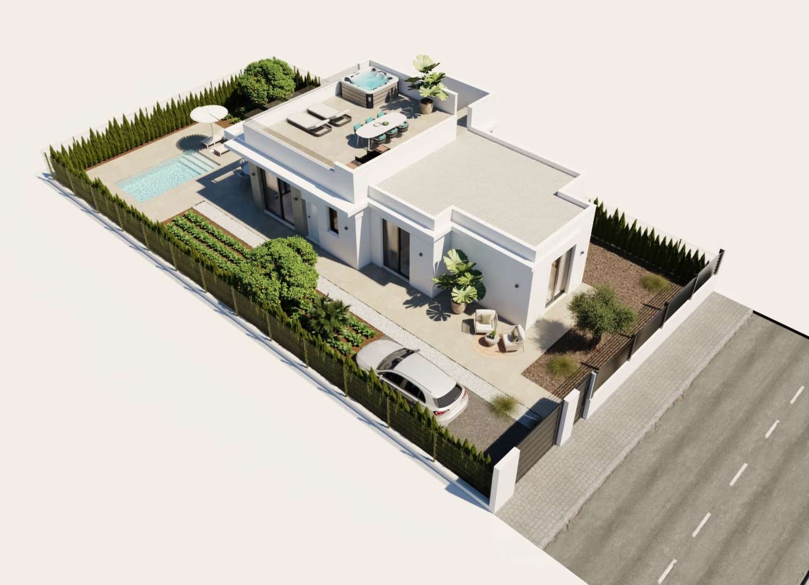 2 makuuhuone Huvila myytävänä paikassa Fuente Alamo de Murcia mukana 
autotalli - 297 900 € (Ref: 9737904)