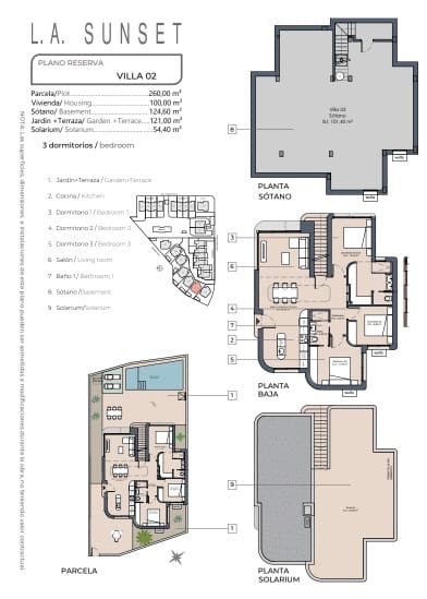 3 soveværelse Villa til salg i Los Alcazares med swimmingpool garage - € 609.800 (Ref: 9780112)