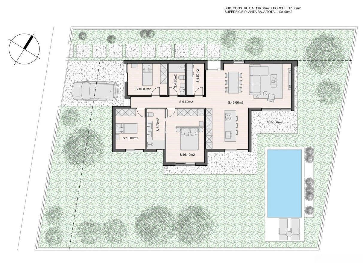 3 bedroom Villa for sale in Molina de Segura with pool garage - € 519,000 (Ref: 9819874)