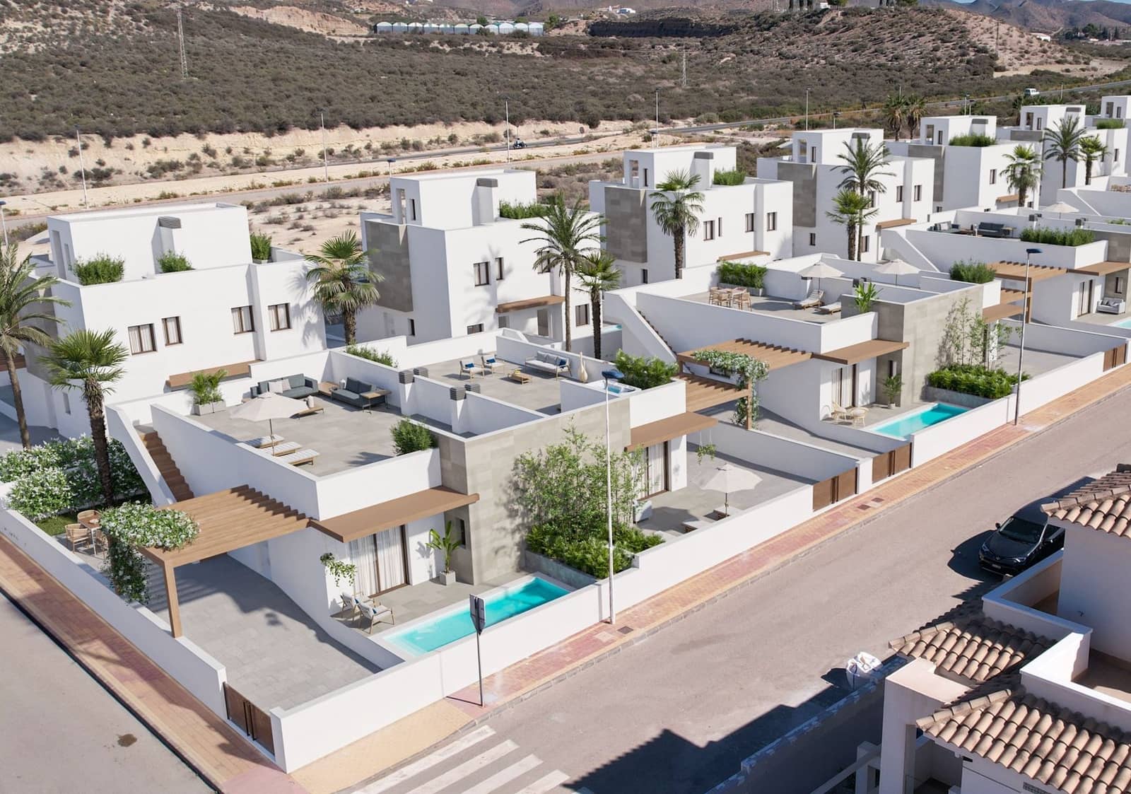 3 sypialnia Willa na sprzedaż w Puerto de Mazarron z basenem garażem - 287 000 € (Ref: 9872919)