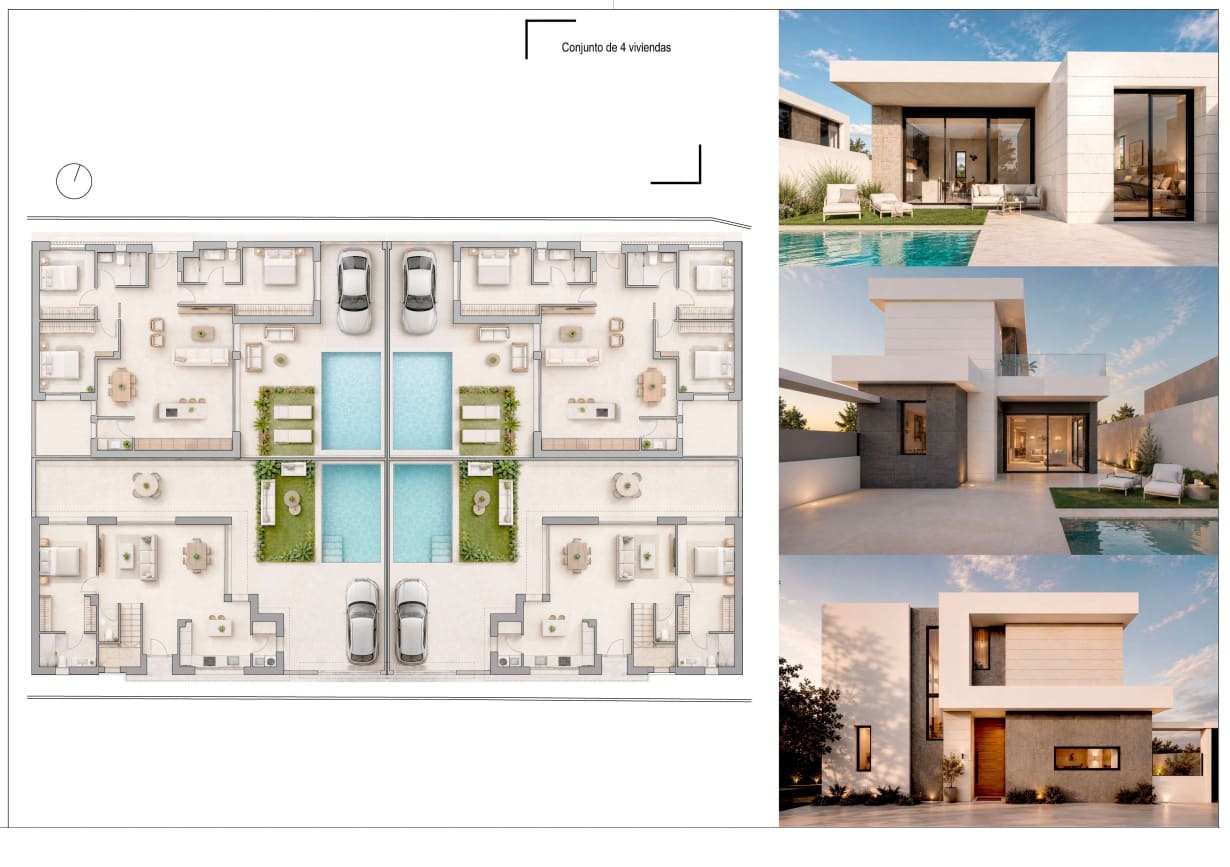 3 chambre Villa/Maison à vendre à Pilar de la Horadada avec piscine garage - 475 000 € (Ref: 9893684)