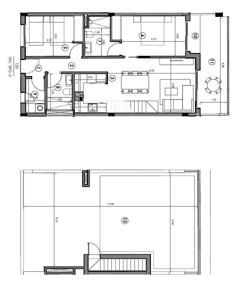 2 sypialnia Penthouse na sprzedaż w Gran Alacant z basenem garażem - 545 000 € (Ref: 9907572)