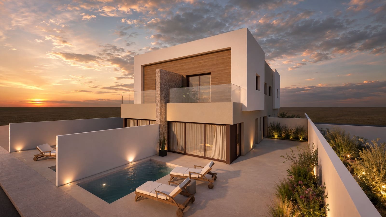 3 bedroom Semi-detached Villa for sale in San Javier with pool garage - € 376,500 (Ref: 9928688)