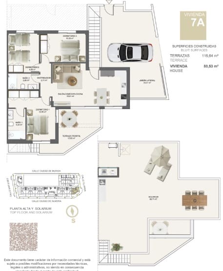 3 soverom Penthouse til salgs i San Pedro del Pinatar med svømmebasseng - € 375 000 (Ref: 9956722)