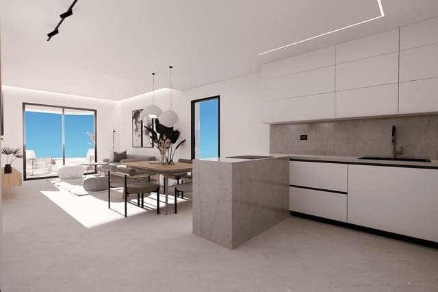 2 soveværelse Penthouse til salg i Balcón de Finestrat - Terra Marina, Finestrat med swimmingpool garage - € 389.900 (Ref: 9964652)