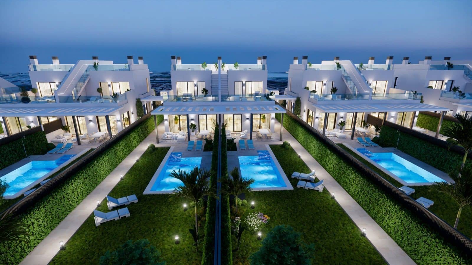 3 soverom Kjedet enebolig til salgs i Los Narejos med svømmebasseng garasje - € 1 390 000 (Ref: 9972821)