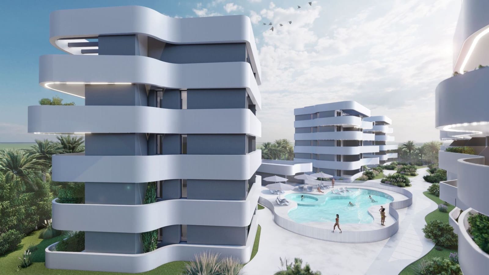 2 chambre Penthouse à vendre à Guardamar del Segura avec piscine garage - 375 000 € (Ref: 9982986)