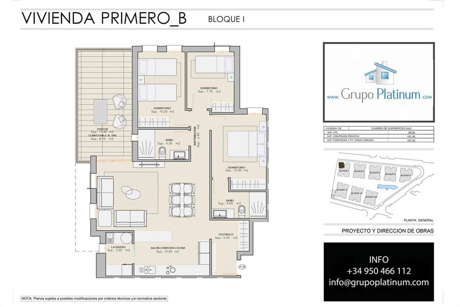 3 bedroom Flat for sale in Pulpi with pool garage - € 225,000 (Ref: 10023243)