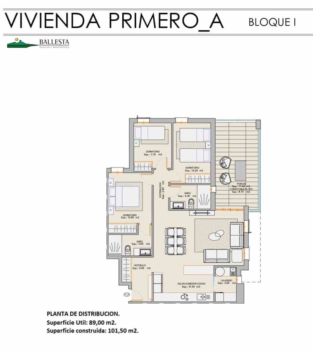 3 chambre Appartement à vendre à San Juan de los Terreros avec piscine garage - 210 000 € (Ref: 9379790)