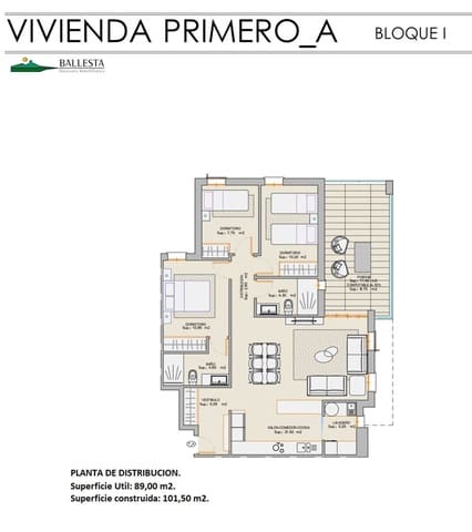 3 chambre Appartement à vendre à San Juan de los Terreros, Pulpí avec piscine garage - 210 000 € (Ref: 9379790)