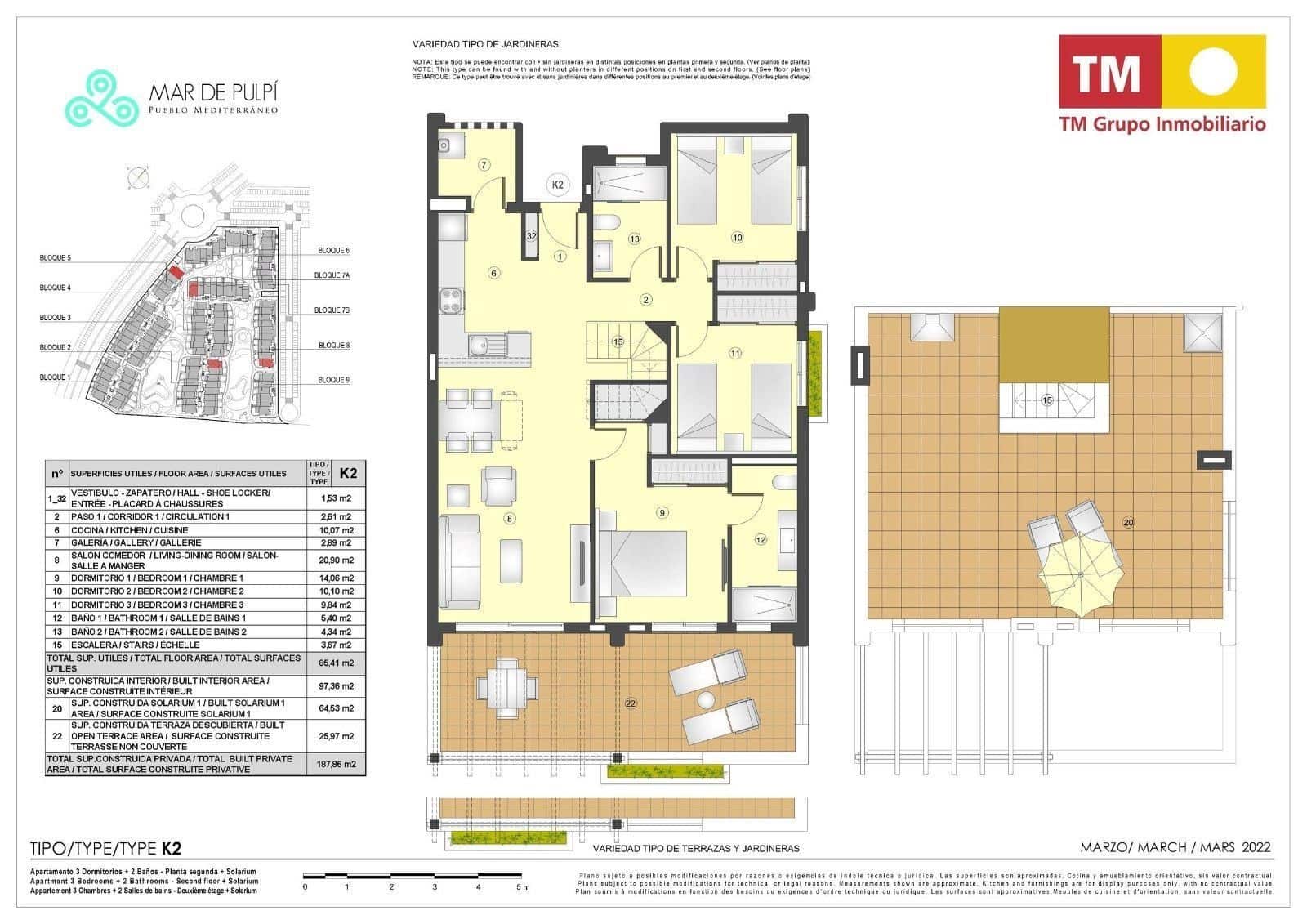 3 bedroom Penthouse for sale in Pulpi with pool garage - € 271,000 (Ref: 9379807)