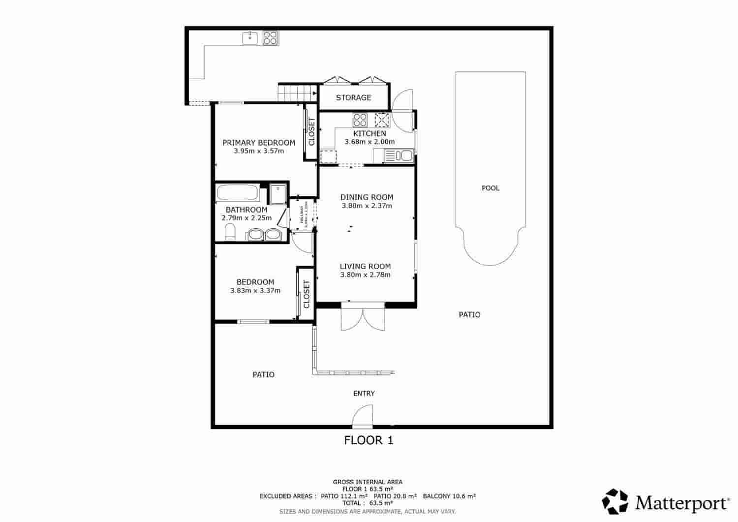 2 makuuhuone Huvila myytävänä paikassa San Juan de los Terreros mukana uima-altaan - 280 000 € (Ref: 9414551)