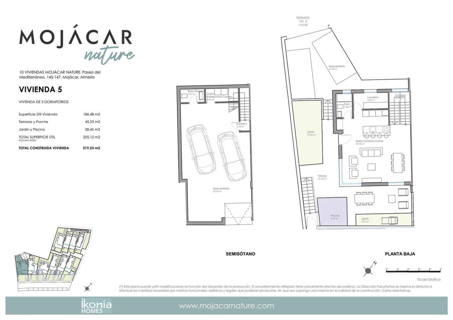 3 soverom Hus til salgs i Mojacar med svømmebasseng garasje - € 685 000 (Ref: 9435035)
