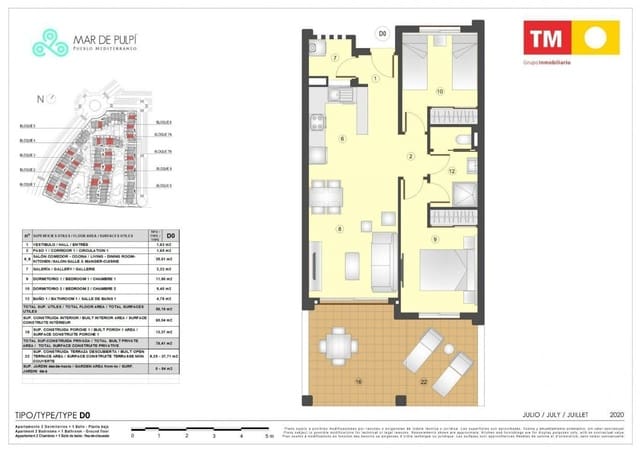 2 soverom Leilighet til salgs i Pulpí med svømmebasseng garasje - € 182 000 (Ref: 9685877)