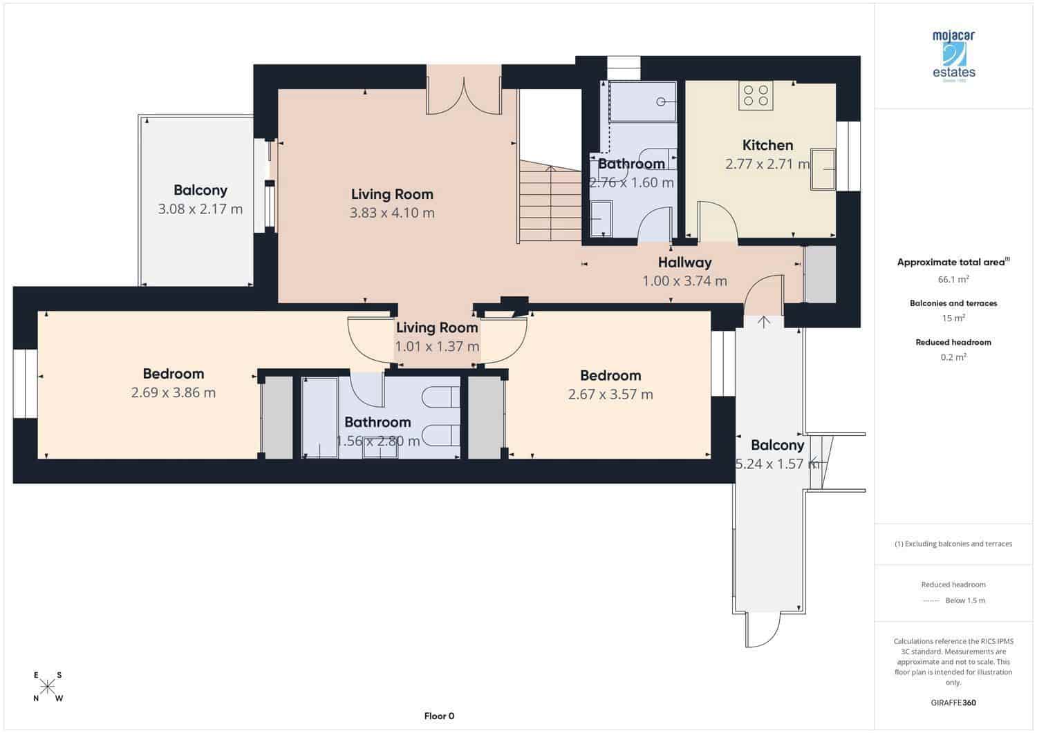 3 bedroom Flat for sale in Los Gallardos with pool garage - € 149,000 (Ref: 9833125)