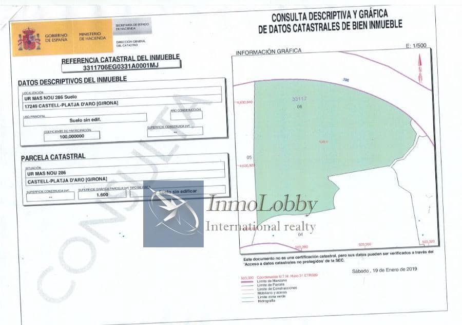 Byggetomt til salgs i Platja d'Aro - € 195 000 (Ref: 7260667)