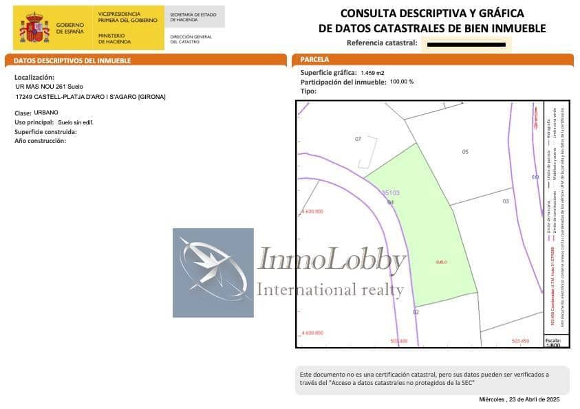 Tontti myytävänä paikassa Platja d'Aro - 300 000 € (Ref: 8949886)