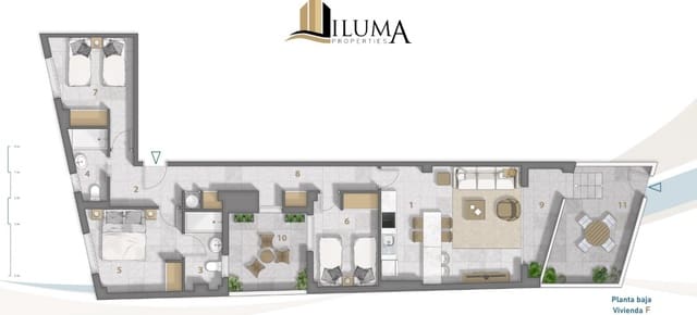 3 Zimmer Apartment zu verkaufen in Lo Pagan, San Pedro del Pinatar mit Pool Garage - 540.000 € (Ref: 9589967)