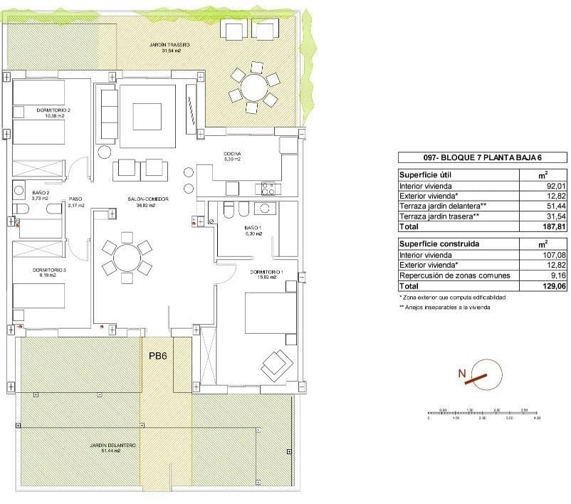 Apartamento de 3 habitaciones en Vera en venta con piscina garaje - 352.000 € (Ref: 9619843)