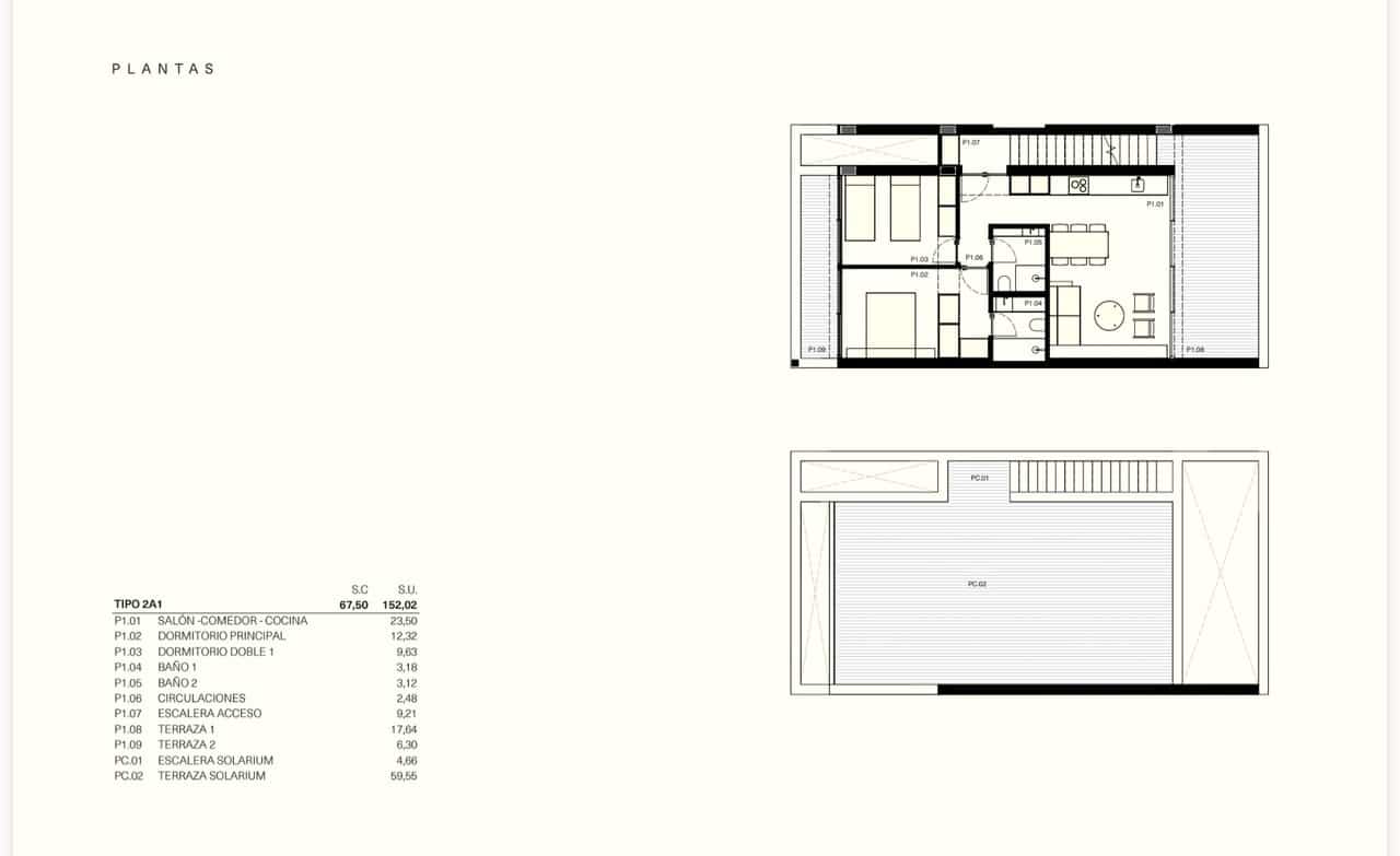 2 soveværelse Lejlighed til salg i Los Altos med swimmingpool garage - € 285.000 (Ref: 9629860)