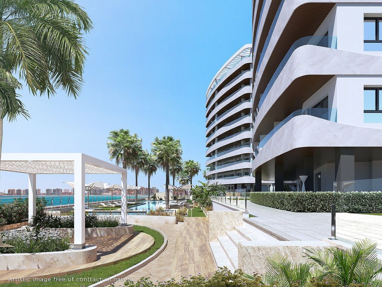 2 quarto Apartamento para venda em La Manga del Mar Menor com piscina - 473 000 € (Ref: 9694189)