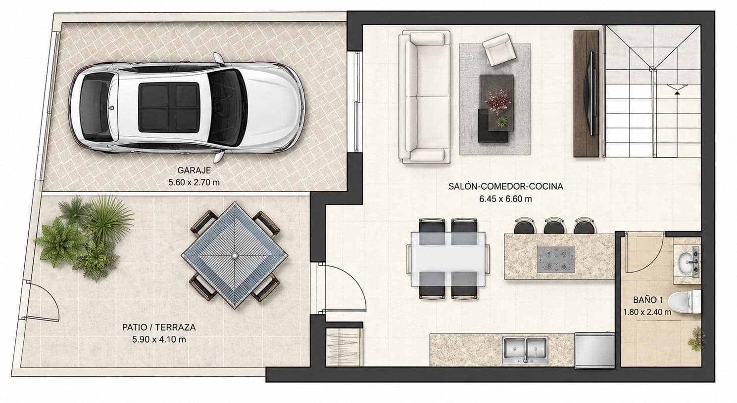 3 sypialnia Dom na sprzedaż w Miasto Alicante / Alacant z basenem - 315 000 € (Ref: 9877506)