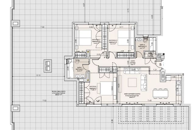 3 quarto Apartamento para venda em Algarrobo com piscina garagem - 515 000 € (Ref: 10104302)